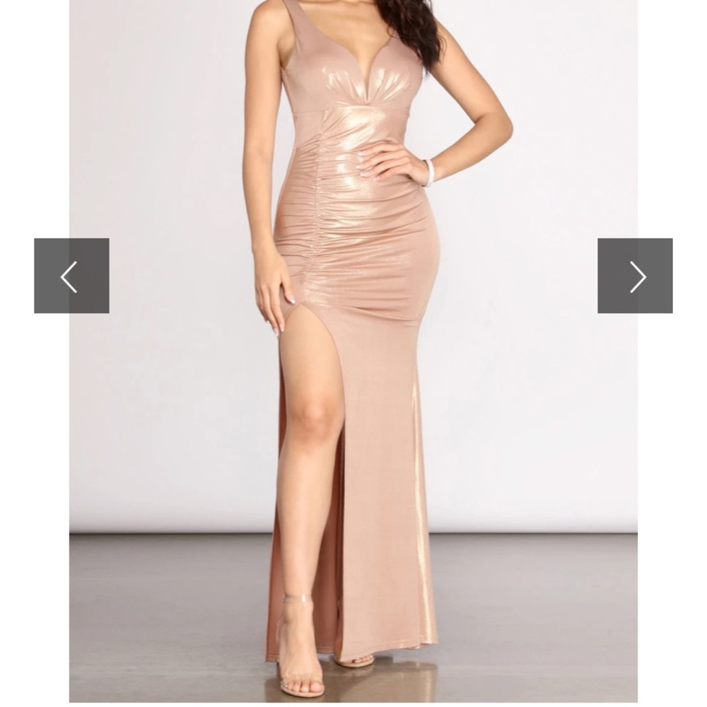 Metallic long dress